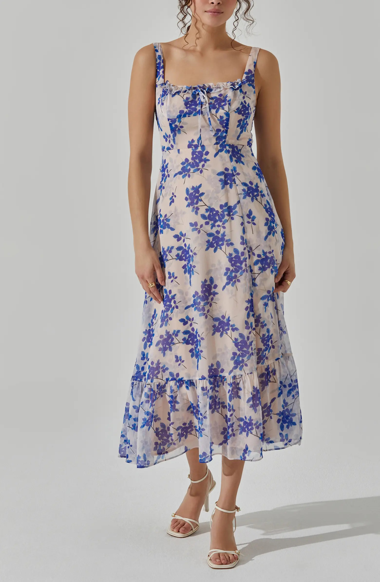 ASTR the Label Floral Midi Dress | Nordstrom | Nordstrom