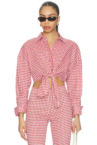 Linen Shirt Tie Top
                    
                    AEXAE
                            
 ... | Revolve Clothing (Global)