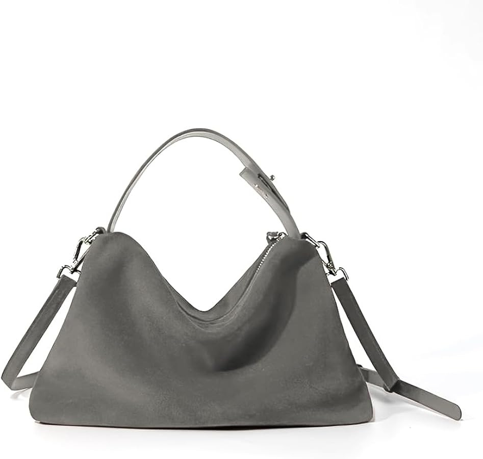 VAKAER Suede Tote Bag for Women, Suede Leather Crossbody Bag with Adjustable Strap Nubuck Shoulde... | Amazon (US)