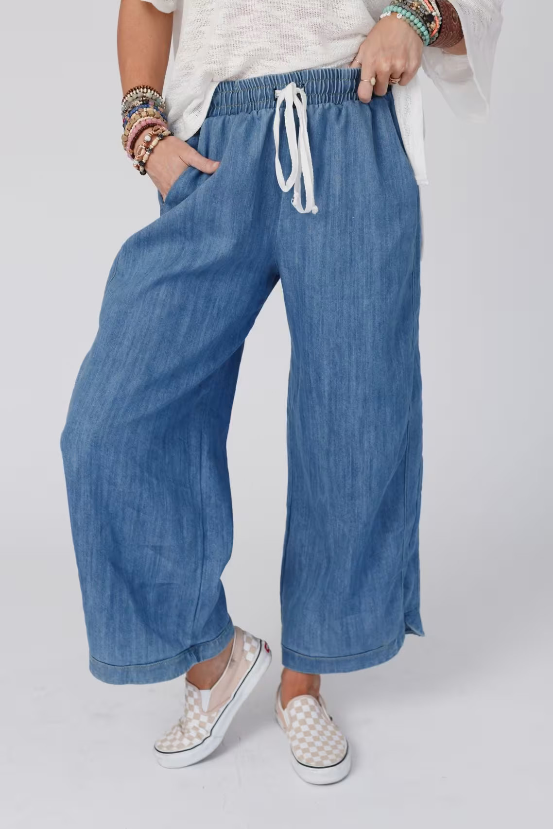 So Comfy Wide Leg Denim Pant — Three Bird Nest | Three Bird Nest