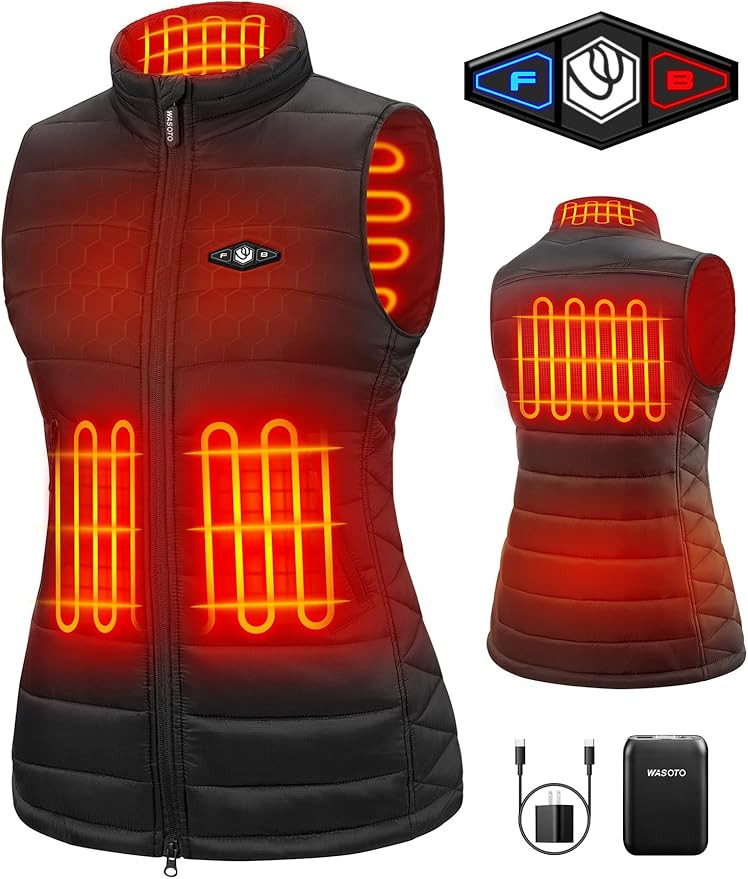 WASOTO Heated Vest Women With 16000 mAh Battery Pack Charger Included Washable Rechargeable For I... | Amazon (US)