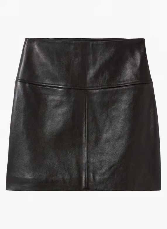 JUPE COURTE EN CUIR NOIR CLAUDIE PIERLOT - FEMME | Place des Tendances | Place des tendances (FR)