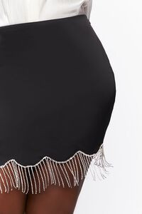 Plus Size Rhinestone Fringe Mini Skirt | Forever 21 (US)