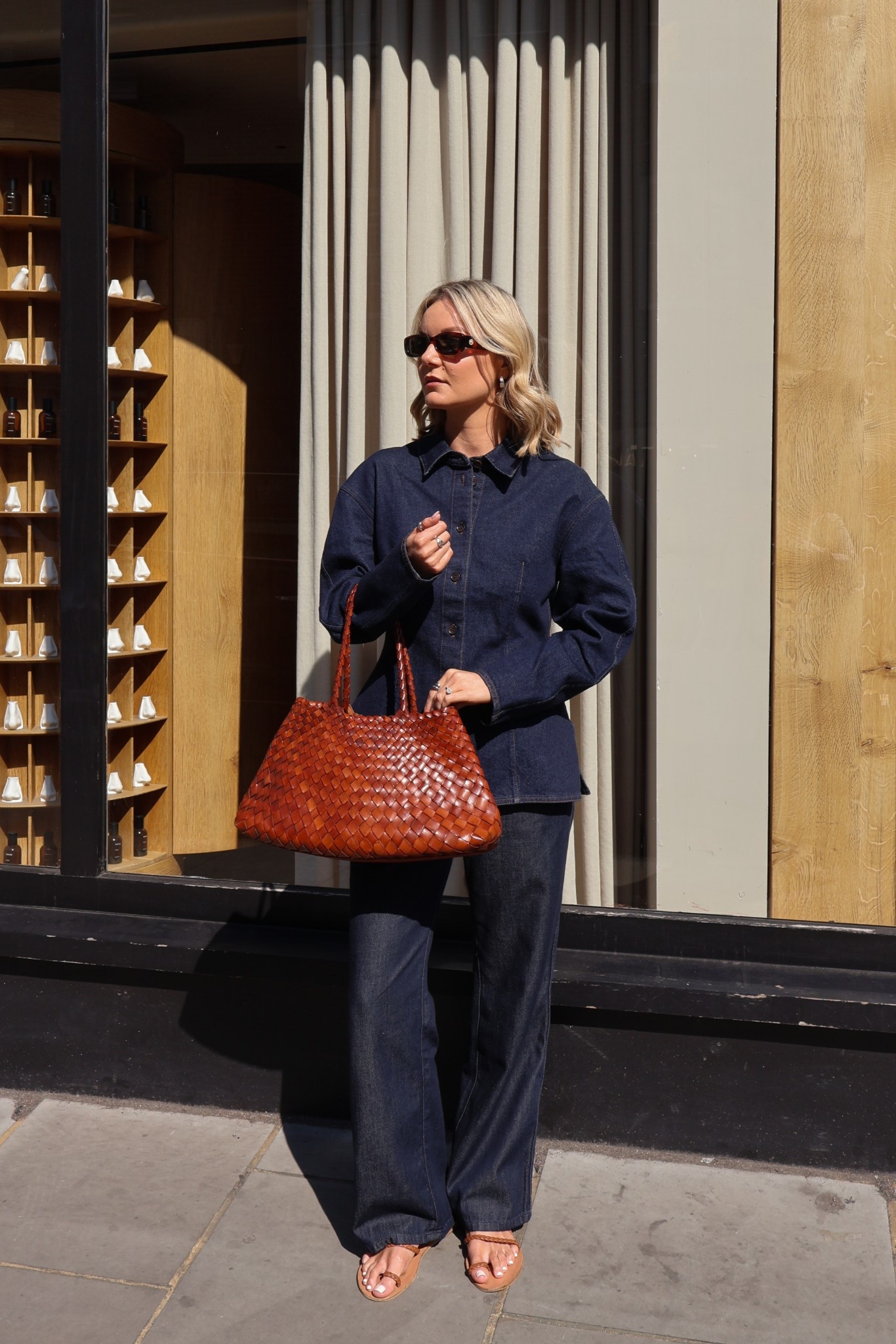 You can’t beat a double denim & tan combo for spring, especially when it’s warm enough to wear sandals 🫶🏼👖
.
.
.
#doubledenim #springoutfit #springstyle 

#LTKAprilSpotlight #LTKuk #LTKspring