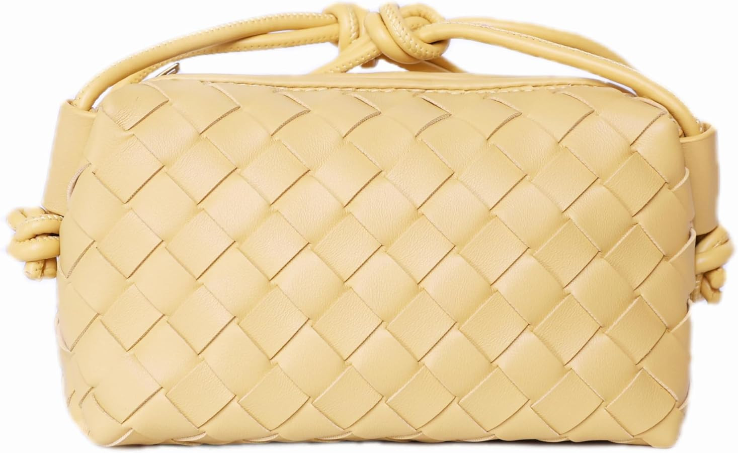 Woven Purse For Women Handmade Woven Evening Bag Pu Leather Wallet Fashion Crossbody Purse | Amazon (US)