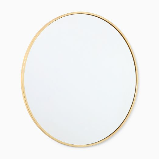Metal Frame Round Wall Mirror | West Elm (US)