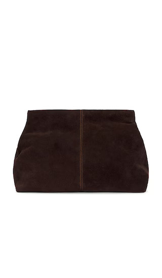 Clay Clutch in Suede Chocolate | Revolve Clothing (Global)