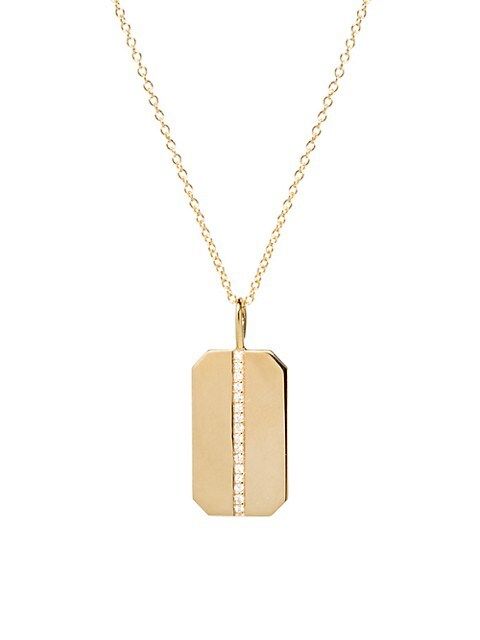 Zoë Chicco


14K Yellow Gold & Diamond Medium Dog Tag Pendant Necklace | Saks Fifth Avenue