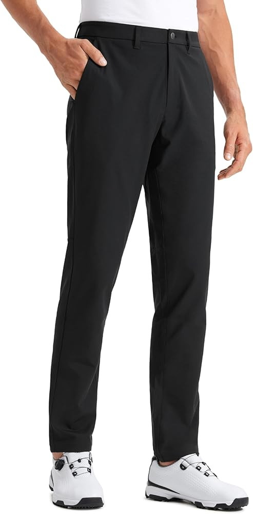 CRZ YOGA Men's All Day Comfy Golf Pants - 28"/30"/32"/34"/36" Quick Dry Lightweight Work Casual T... | Amazon (US)