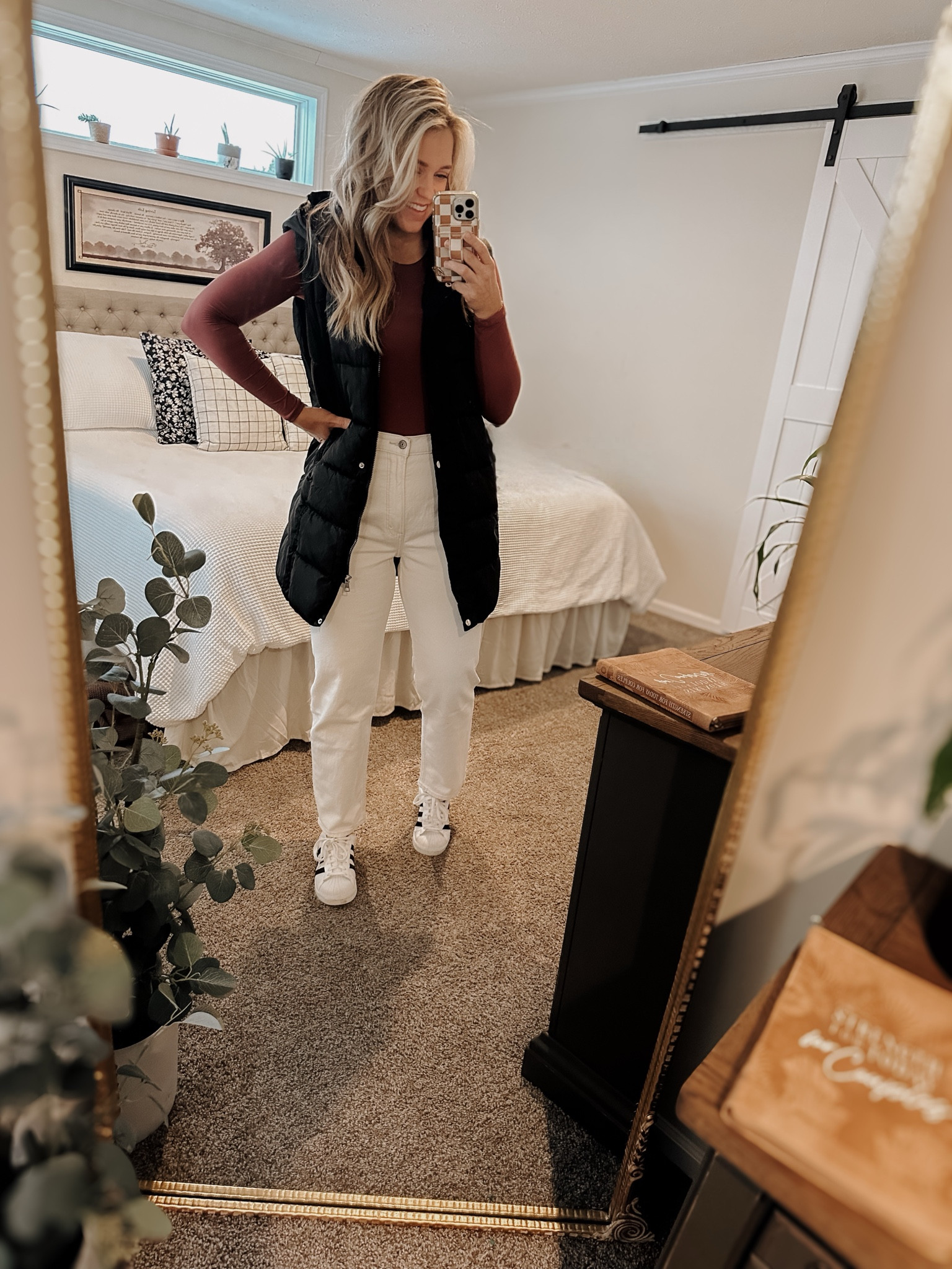 Everyday mom style! These bodysuits are so good!! Like a second skin! TTS in the bodysuit and vest! 

#LTKSeasonal #LTKfindsunder50 #LTKfindsunder100