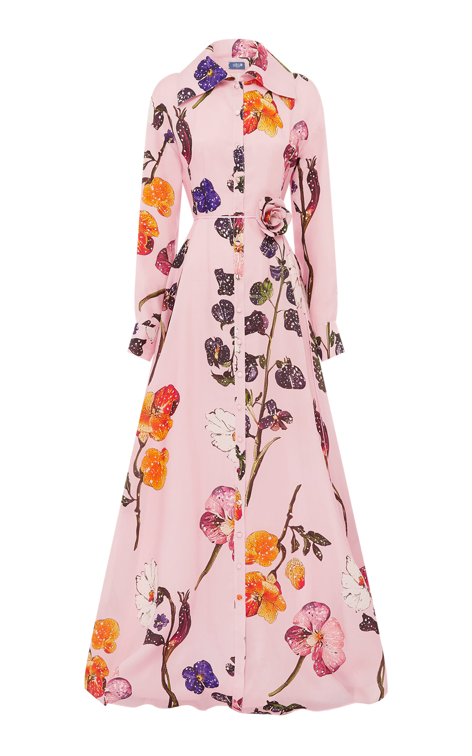 Leo Lin Josephine Floral Silk Gown - Moda Operandi | Moda Operandi (Global)