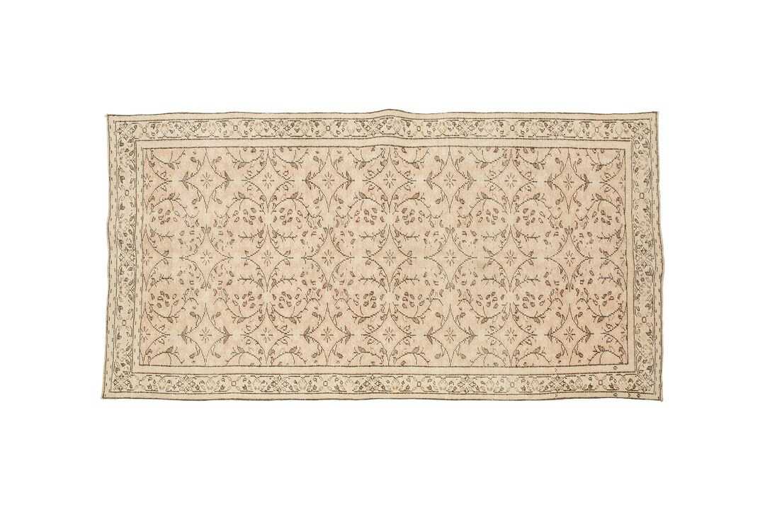 Traditional Rug, Low Pile Area Rug, Primitive Rug, Boho Turkish Rug, Oushak Area Rug, Vintage Rug... | Etsy (US)