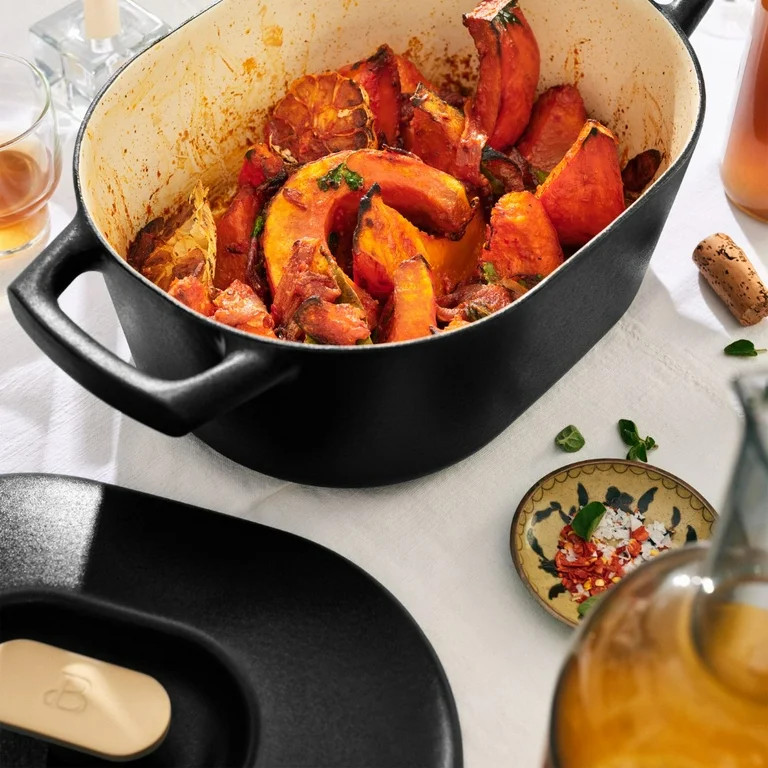 Beautiful 6QT Enamel Dutch Oven, Black Sesame by Drew Barrymore | Walmart (US)