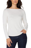 LONG SLEEVE BOAT KNIT TOP | Liverpool Jeans