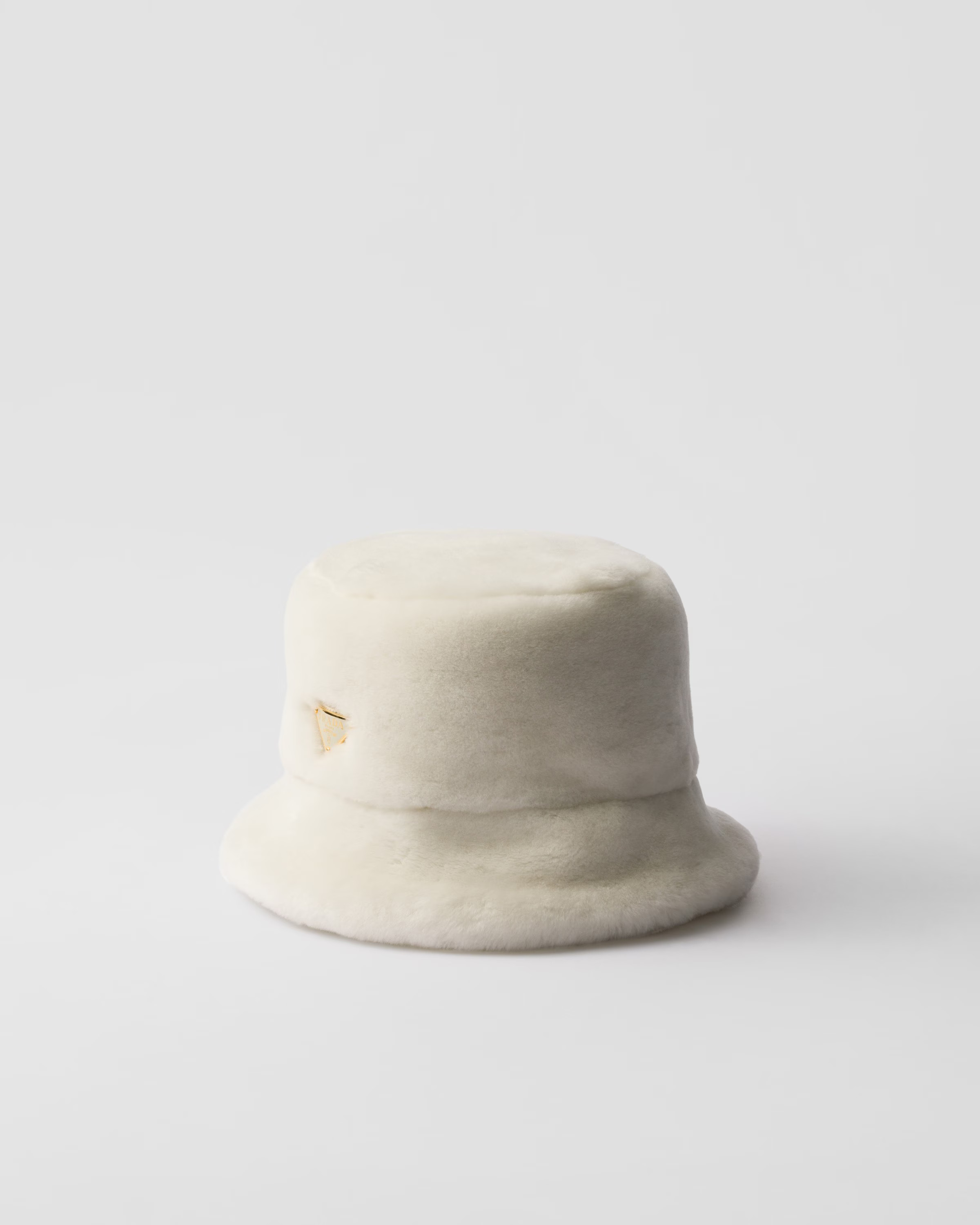 Shearling bucket hat | Prada US