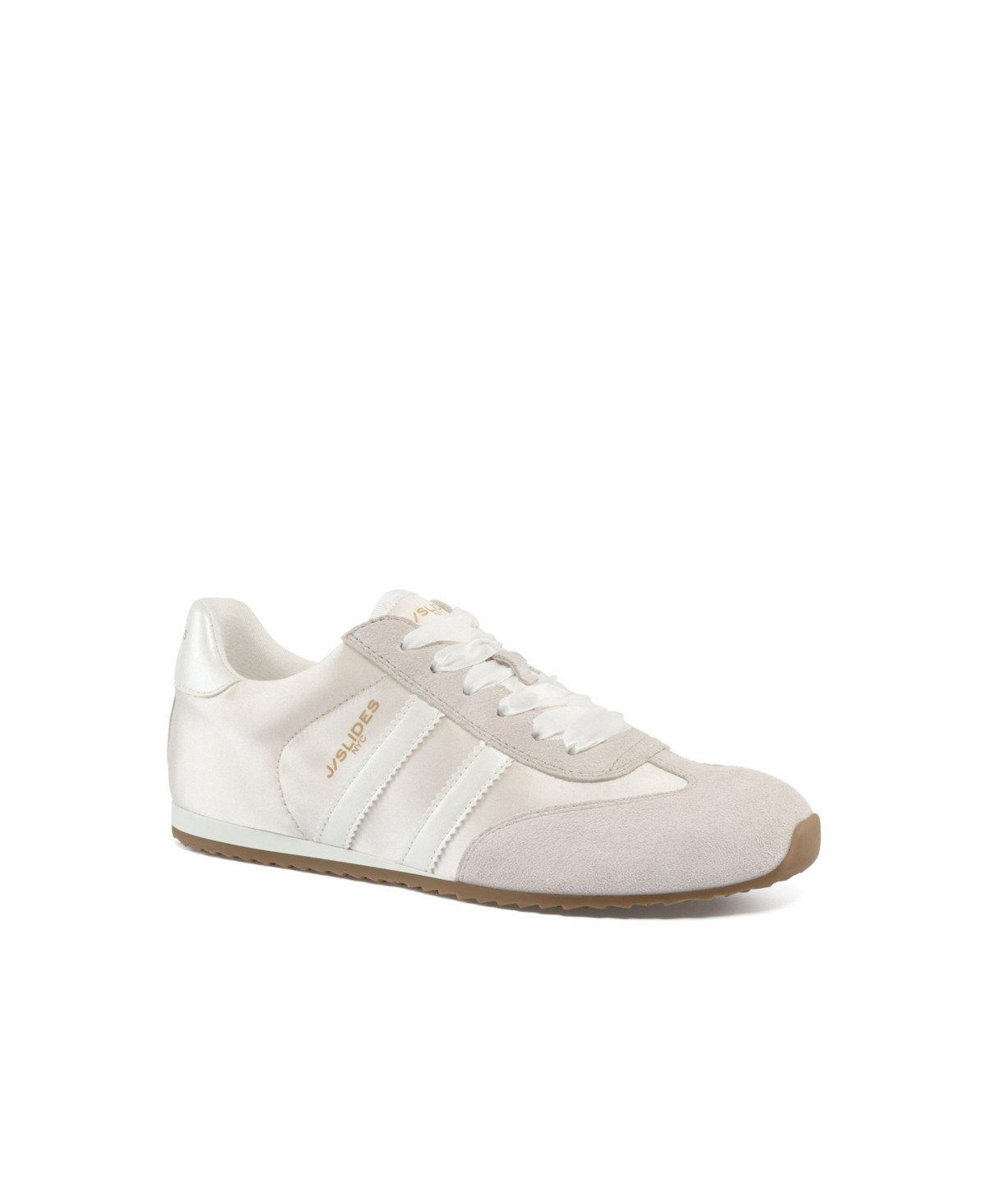 Jslides Peggy Sneaker - Beige/white leather | Macy's
