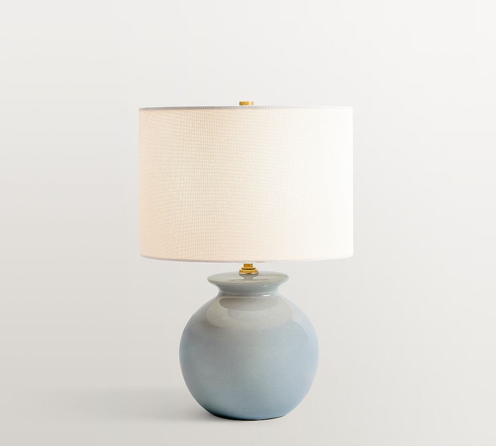 Mccoy Ceramic Globe Table Lamp, Warm Gray (24") | Pottery Barn (US)