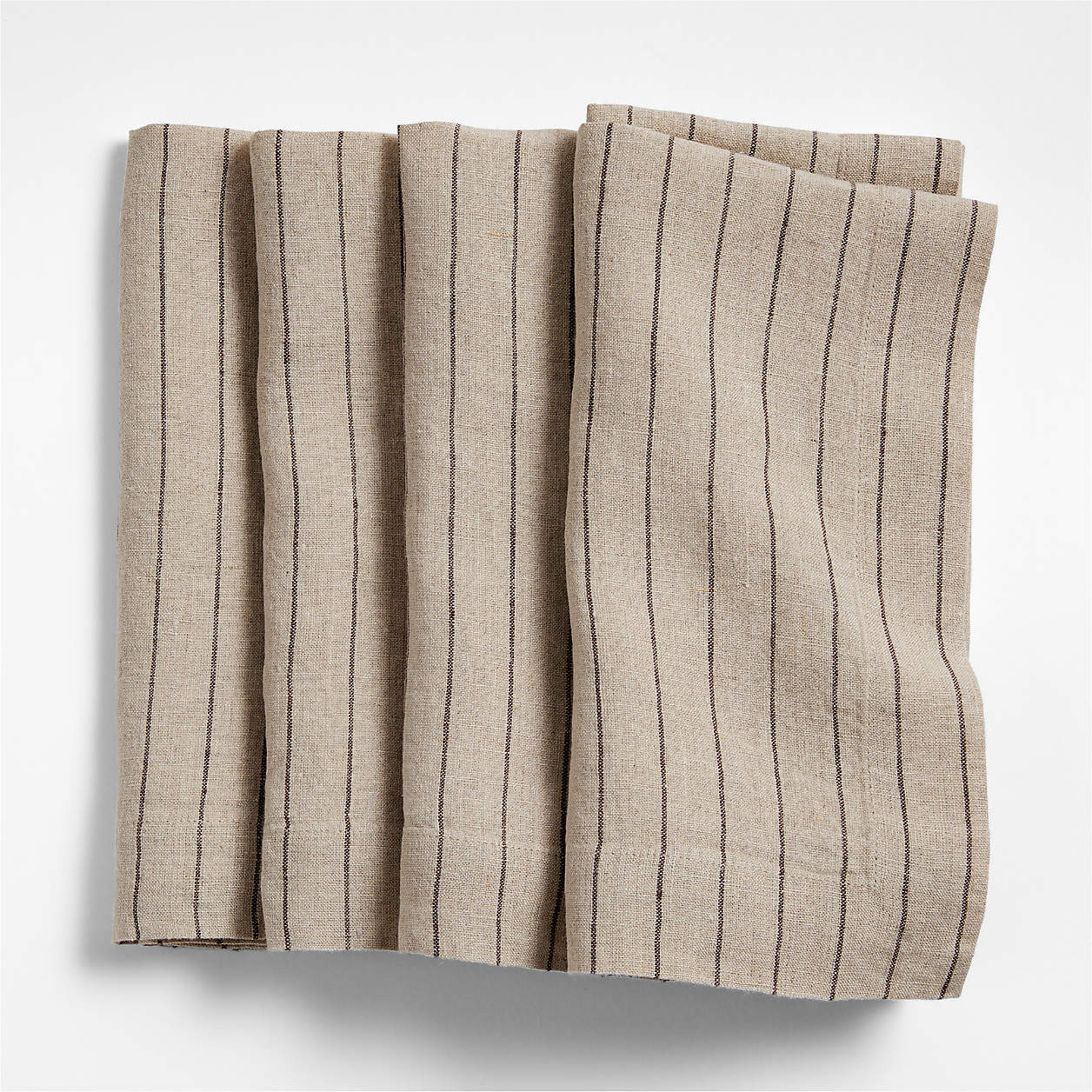 Marin Spruce Green EUROPEAN FLAX -Certified Linen Buffalo Check Napkin, Set of 4 + Reviews | Crat... | Crate & Barrel