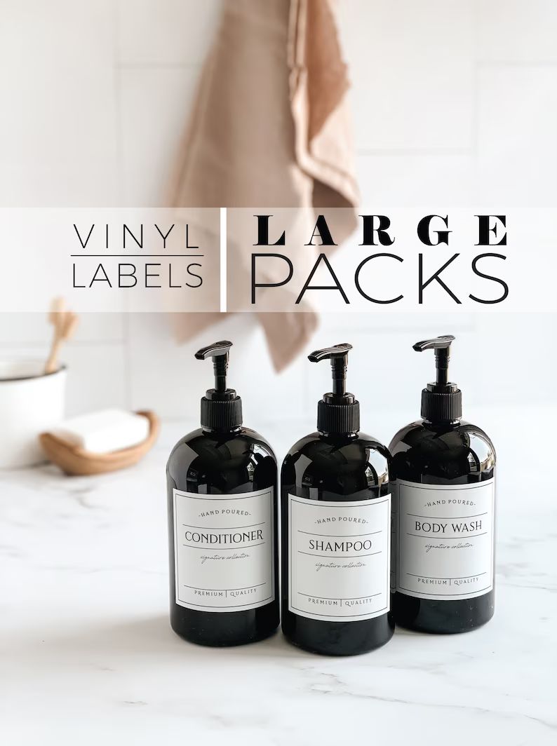 Large Quantity Label Packs  3 Labels  Waterproof Vinyl | Etsy | Etsy (US)