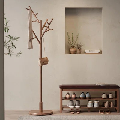 Solid Wood Coat Rack(Walnut) | Wayfair North America