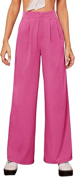 Floerns Womens Pleated,Palazzo,Casual | Amazon (CA)