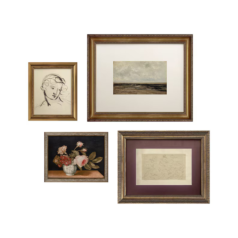 FRAMED Gallery Wall Art Set, Vintage Wall Set, MEGA Set of 13, Modern Farmhouse Decor, Transition... | Etsy (US)