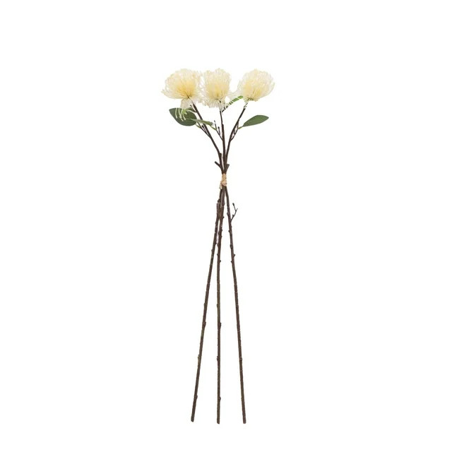 Better Homes & Gardens 29" Artificial Mixed Dried White Floral Stem Bundle, Set of 3 | Walmart (US)