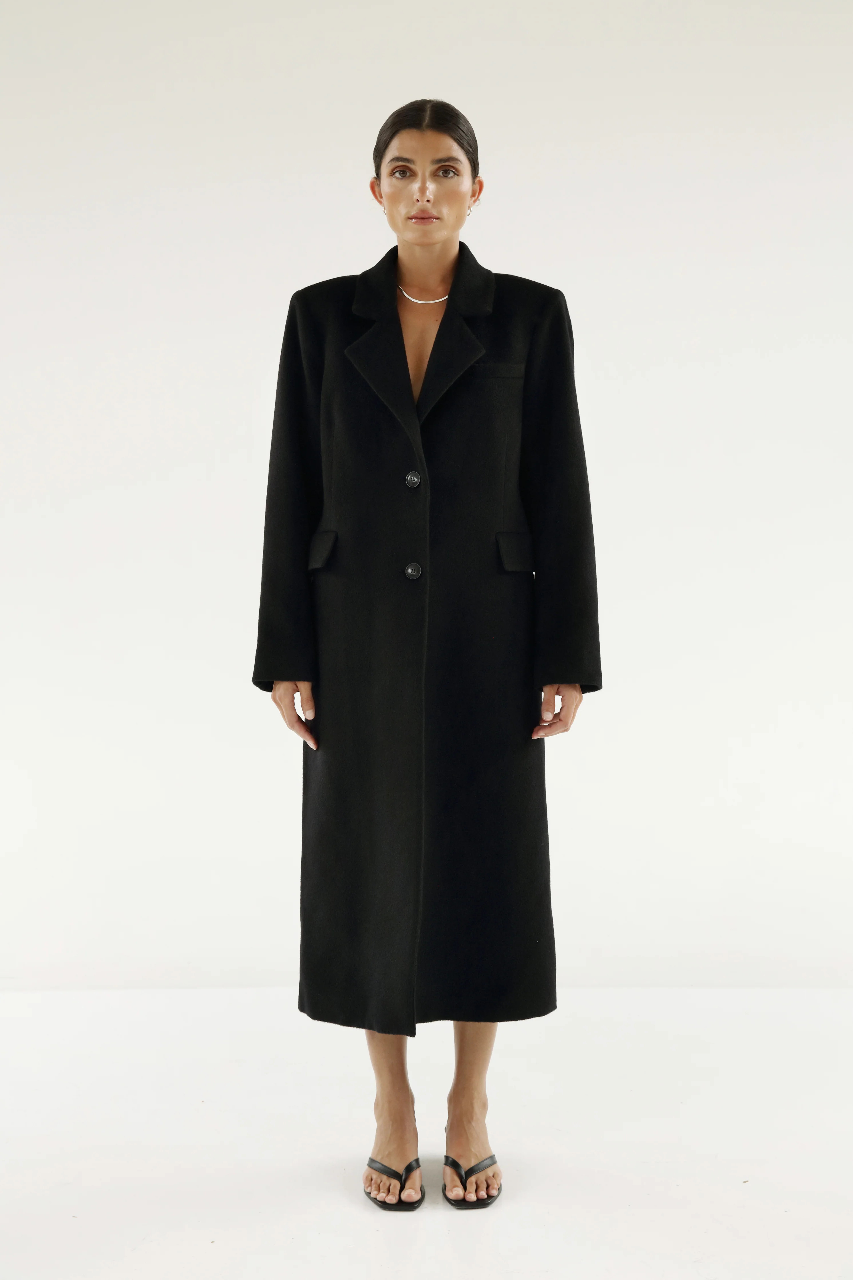 Felicia Tailored Coat, black | Almada Label