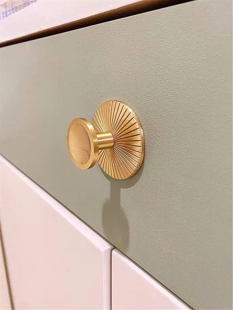 LBFEEL 4 Pack Brass Backplate with Gold Knob Cabinet Pulls Brushed Brass Drawer Dresser Knobs Kit... | Amazon (US)