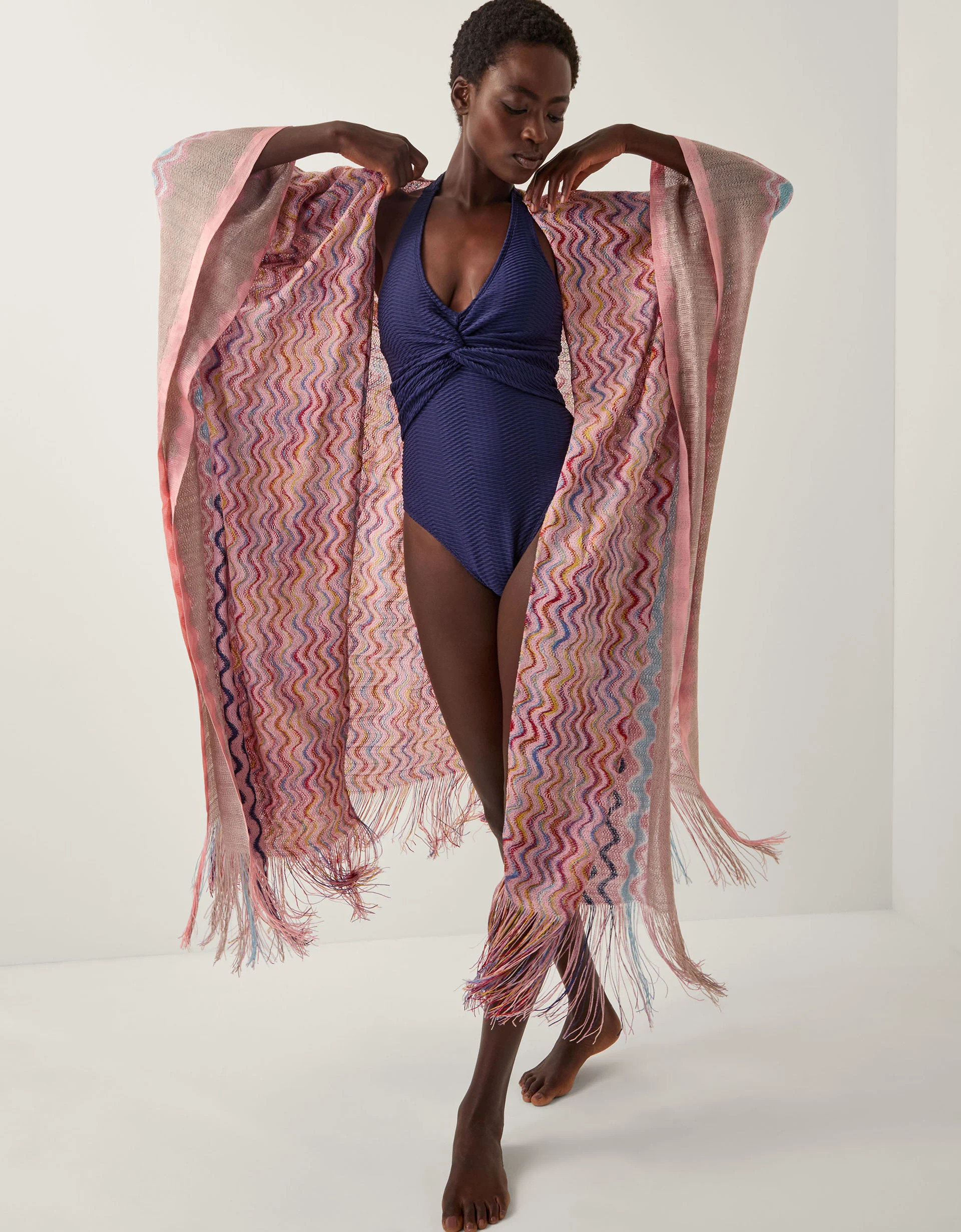 Catia Chevron Beach Cover Up | Monsoon (UK)