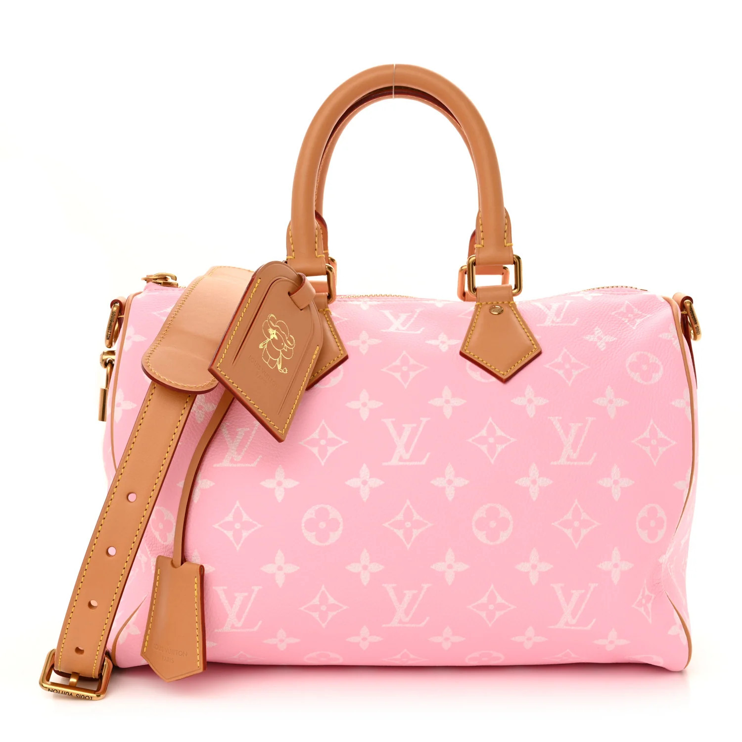 Calfskin Monogram Speedy P9 Bandouliere 30 Candy | FASHIONPHILE (US)
