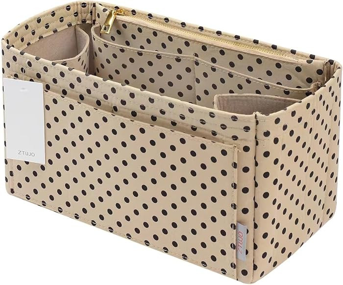 ZTUJO Purse Organizer Insert For Handbags, Silky Touching Bag Organizer Insert With Bottle Holder... | Amazon (US)
