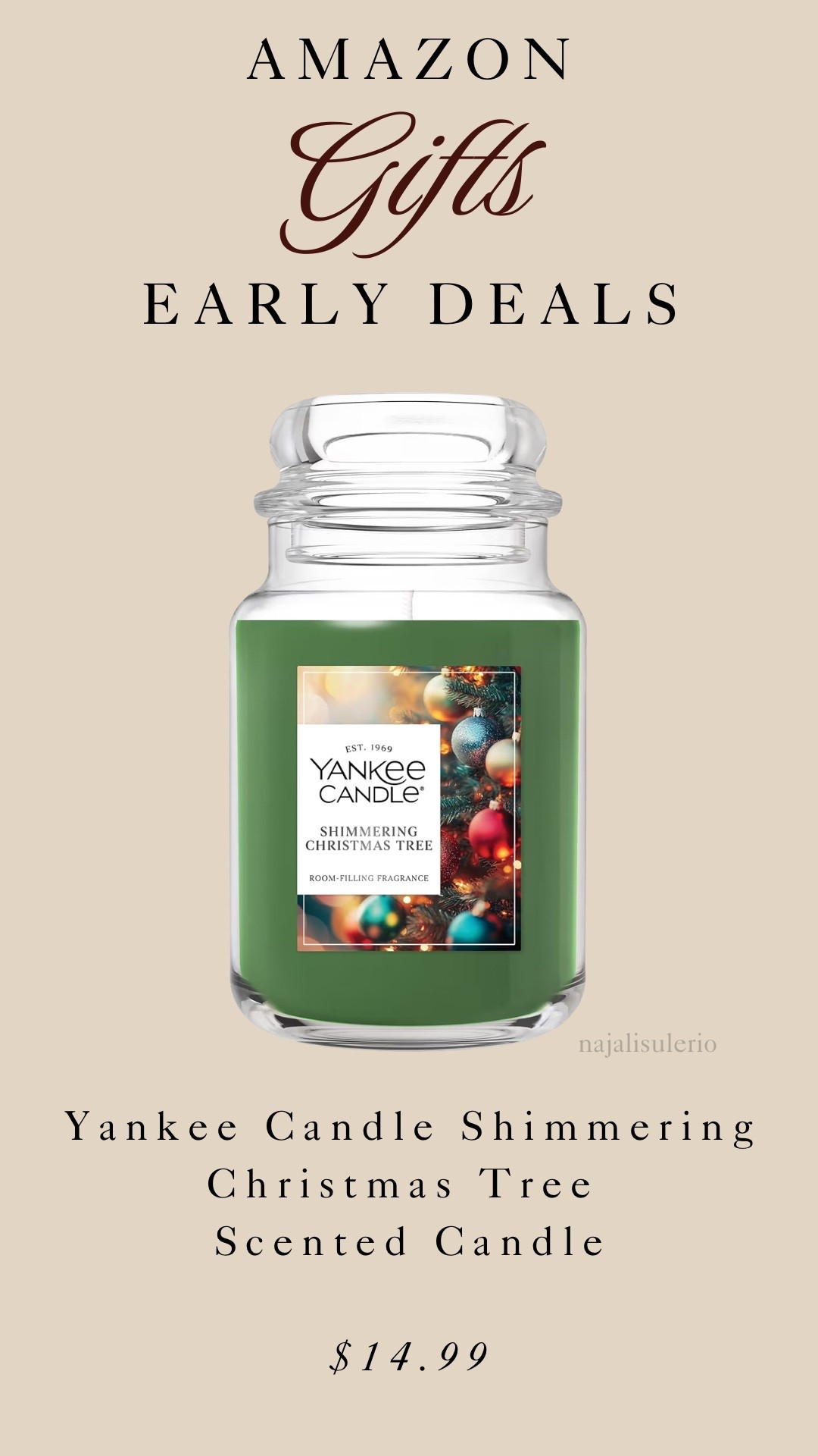 🎄✨ Get ready for the best Amazon early holiday deals! Don’t miss out on cozy Yankee Candle scents to make your home feel festive. 🕯️🛍️ #AmazonDeals #HolidayShopping #YankeeCandle #CozyVibes #EarlyBirdGetsTheWorm 

#LTKHoliday #LTKCyberWeek #LTKGiftGuide