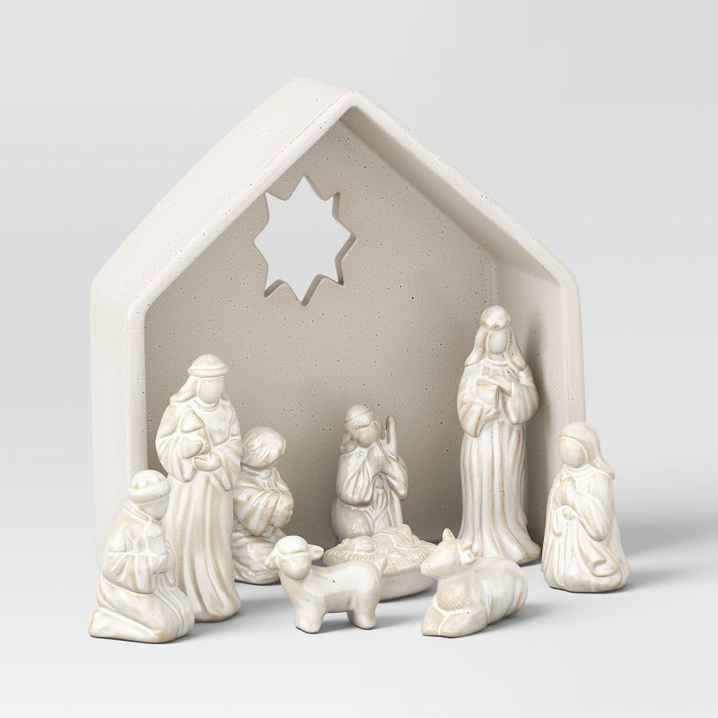Ceramic Nativity Set Cream - Threshold™ | Target