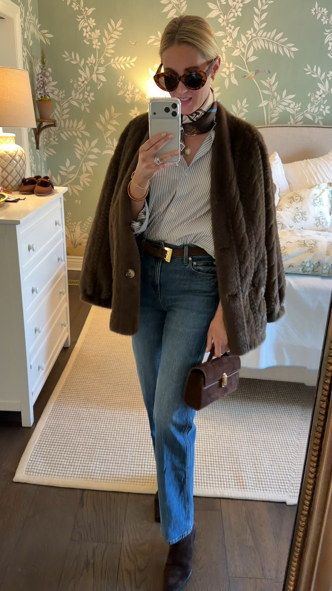 Outfit of the day! The perfect jeans and a fur jacket! 

#LTKootd #LTKgrwm #LTKdayinmylife