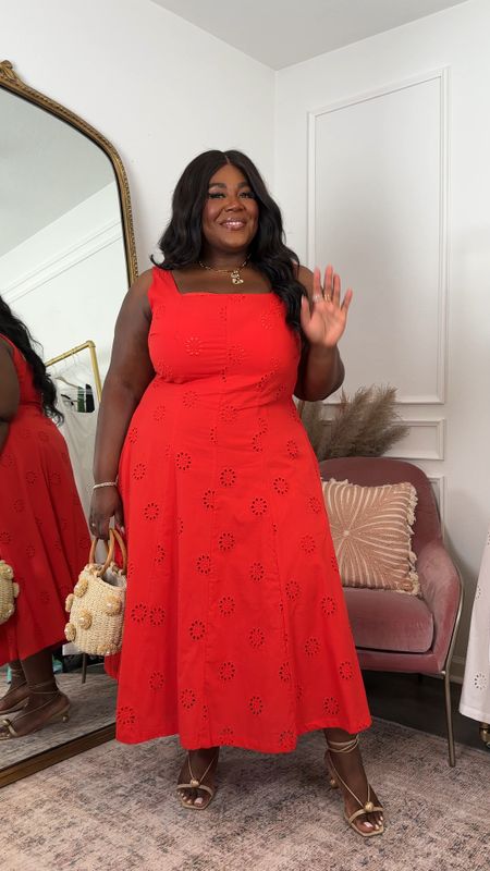 1 Dress • 3 Colors • 3 Looks 

Classic red with tan and straw details to pop. Loved how this turned out. Wearing an XXL/20 

Plus Size Dress, graduation dress, spring dress, summer outfit 

#LTKplussize #LTKfindsunder50 #LTKsalealert