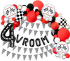 Click for more info about PartyTreasuresCo Race Car Balloon Arch Kit Birthday Party Decorations for Boys - Racecar Party Su...