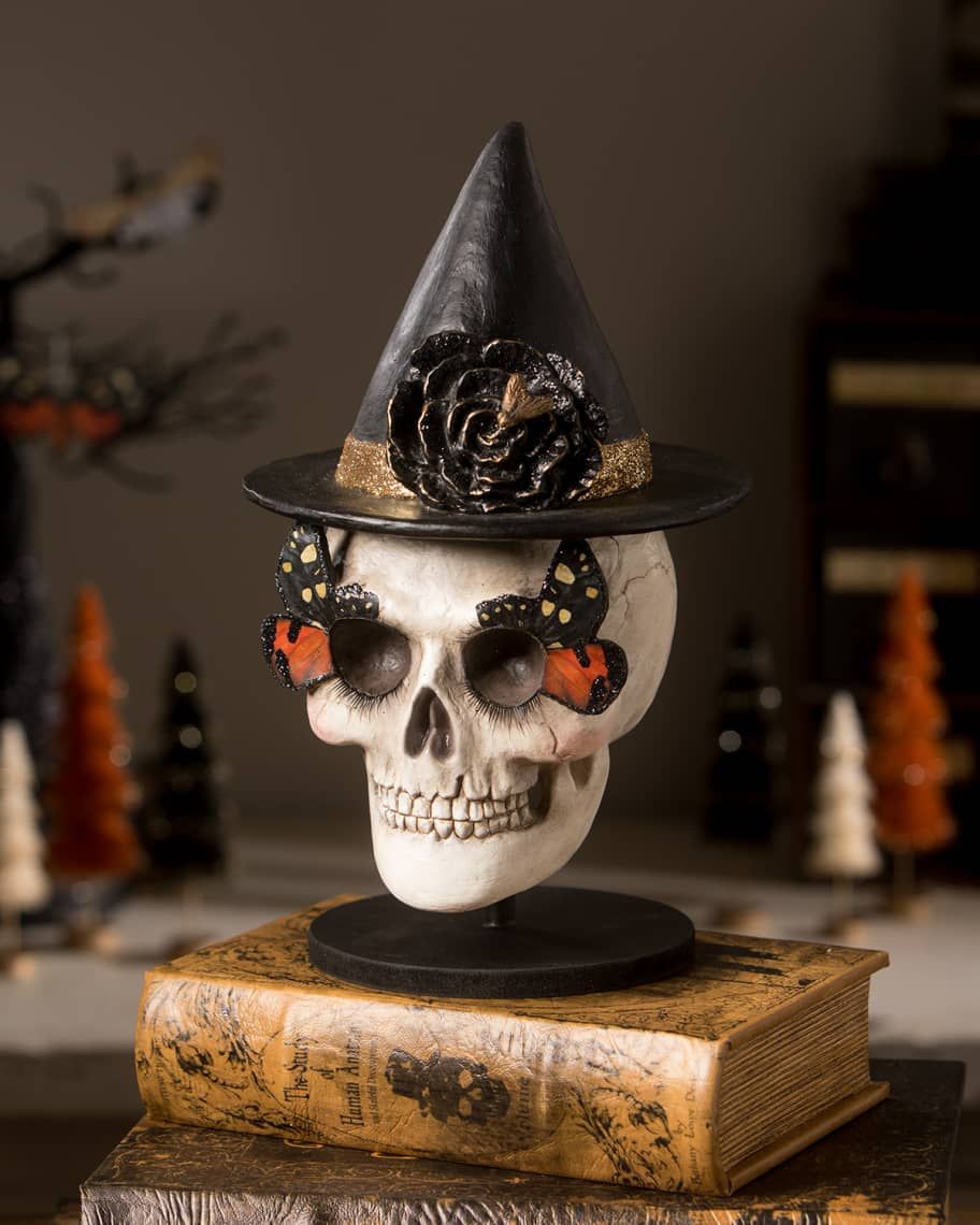 Bethany Lowe Halloween Moth Skull | Neiman Marcus