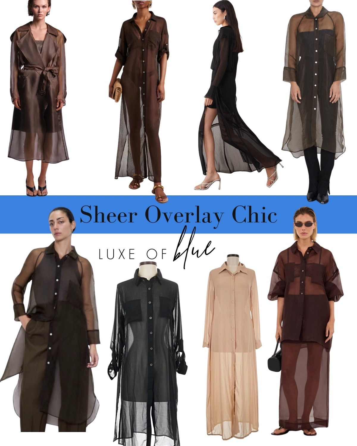Always good idea to style a sheer overlay to elevate your outfit ✨

#LTKootd