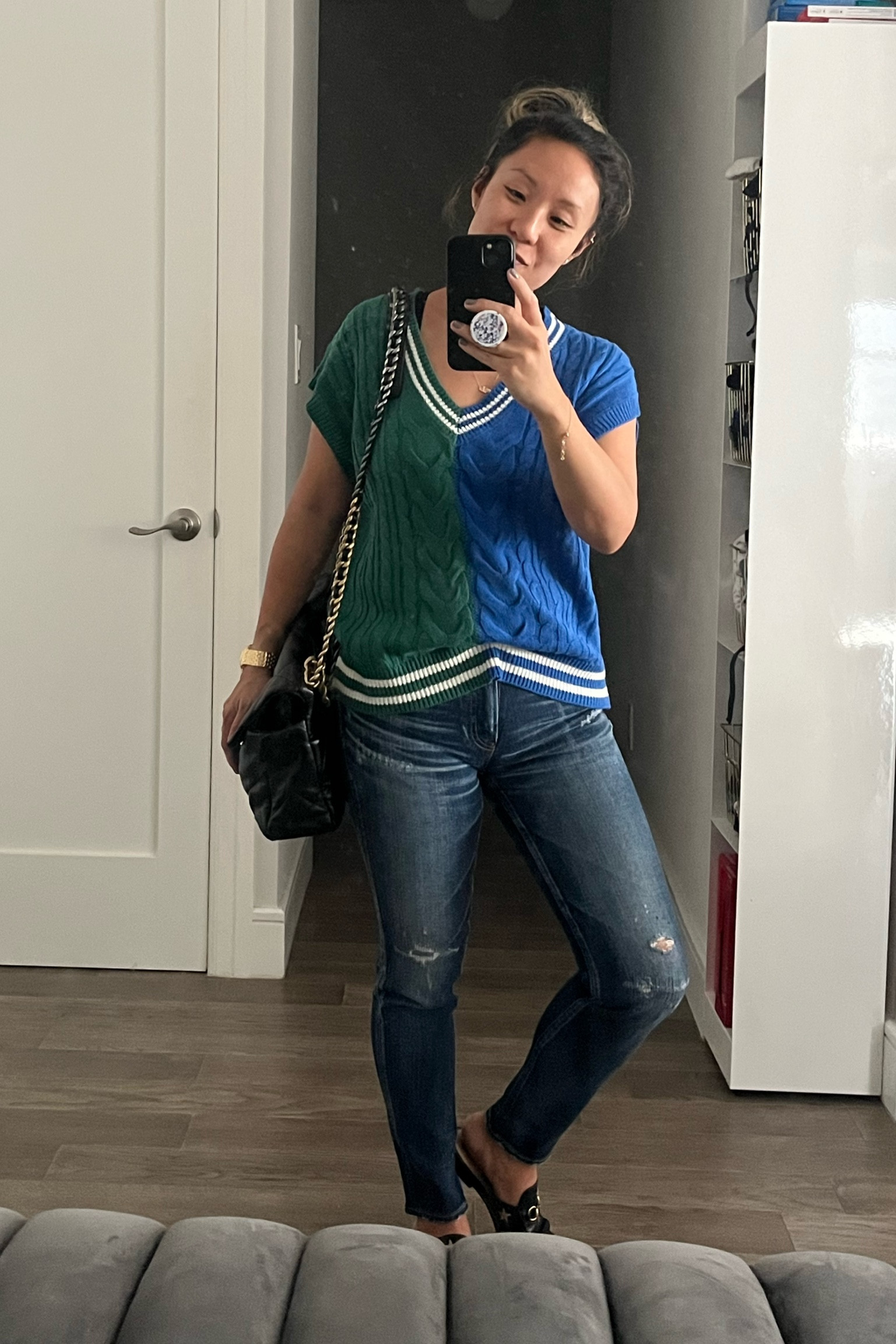 Sweater game strong. Color block. Sweater vest. Target find. Target style. Target style find. Fall outfit. Mix that high low fashion.

#LTKtravel #LTKunder100 #LTKunder50