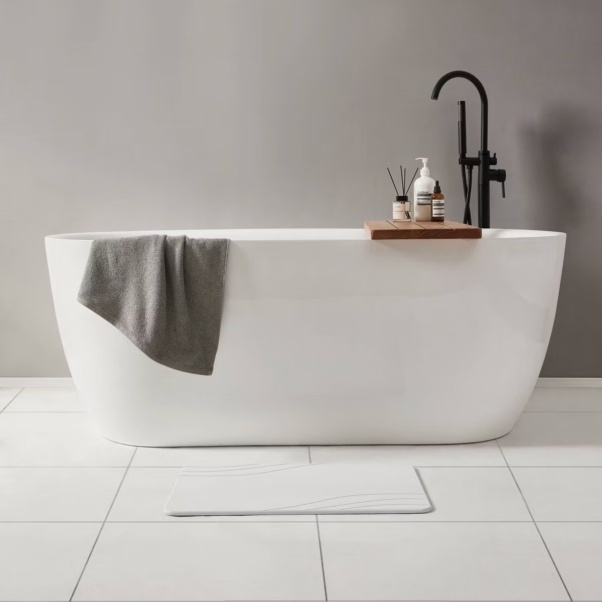 15.4"x23.6" Diatomaceous Stone Hard Bath Mat | Target