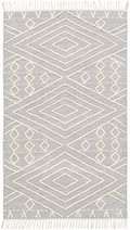 Skedee Slate/Cream Diamond Area Rug - Clearance | Boutique Rugs
