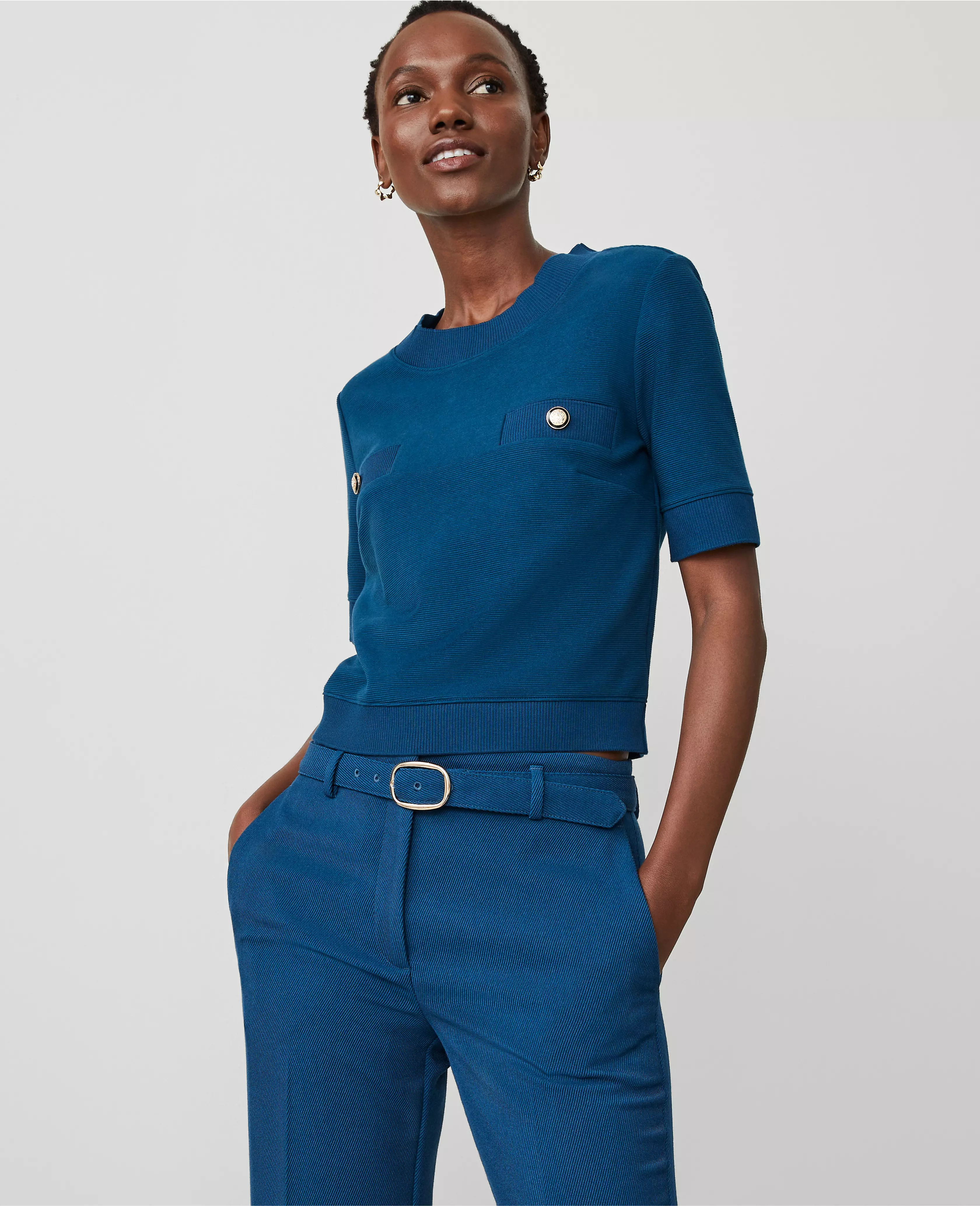 Sweater Trim Top | Ann Taylor (US)