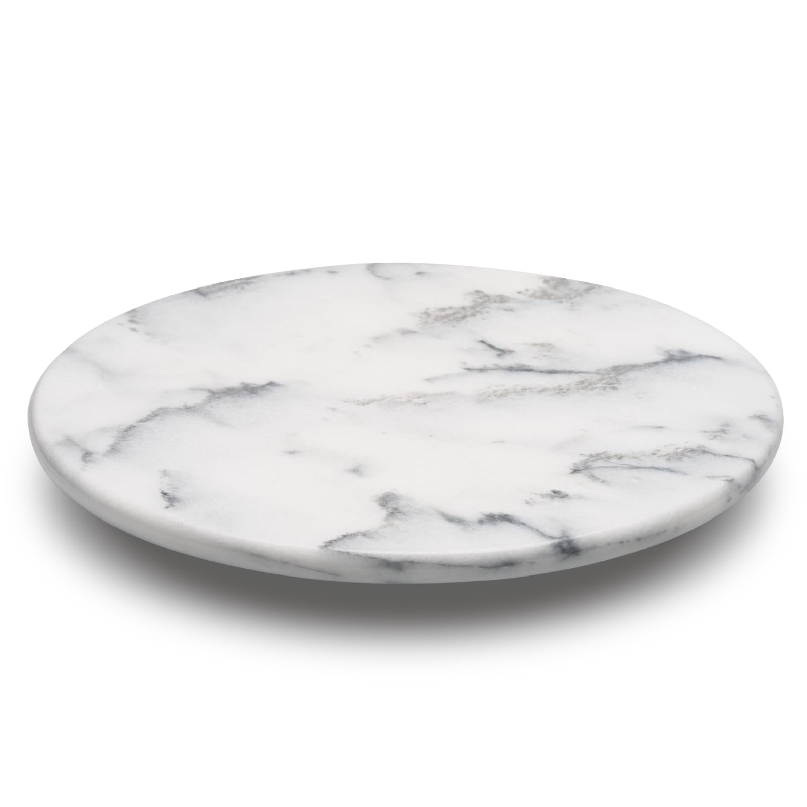 Marble Lazy Susan Turntable for Dining Table & Countertop - 12 Inch White Stone Lazy Susan Cake S... | Amazon (US)