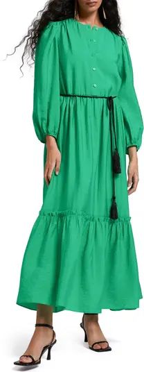 Tiered Long Sleeve Maxi Dress | Nordstrom