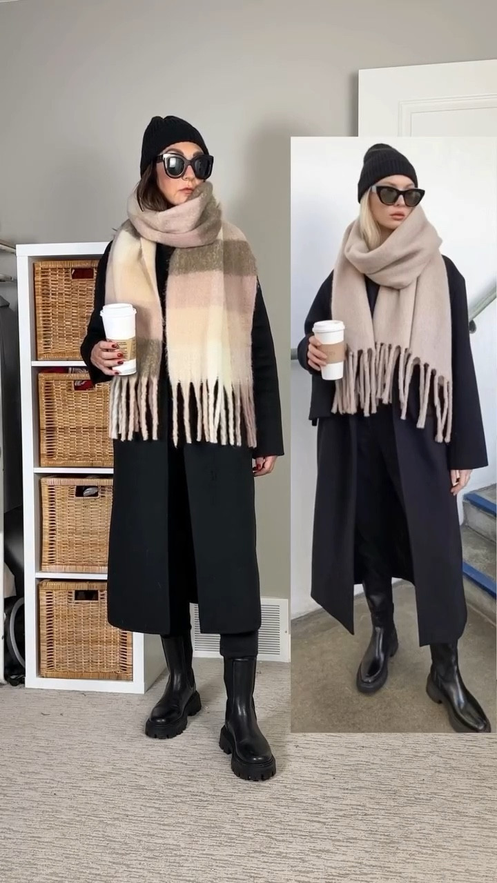 Pinterest winter outfit, the scarf is the outfit! 
My scarf is from last year but I linked this years version and the one I also considered, I have that one in several colors, it’s super soft!
Also linked my wool blend coat, I’m 5’ 7” wearing my usual size small. I got M in the cashmere blend sweater (it fits tts, I like a roomy fit).
Skinny jeans and boots are also from last year, I linked similar.
Also linked my sunnies, similar beanies and the cardigan, tee and leggings I wore at the beginning of the video.


#LTKSeasonal #LTKFindsUnder100 #LTKootd