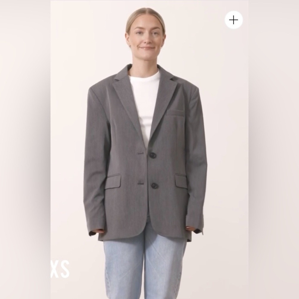 Djerf Avenue Forever Blazer In Grey Size Xs | Poshmark