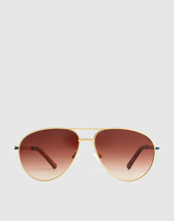 The Leni Aviator Sunglasses | Madewell