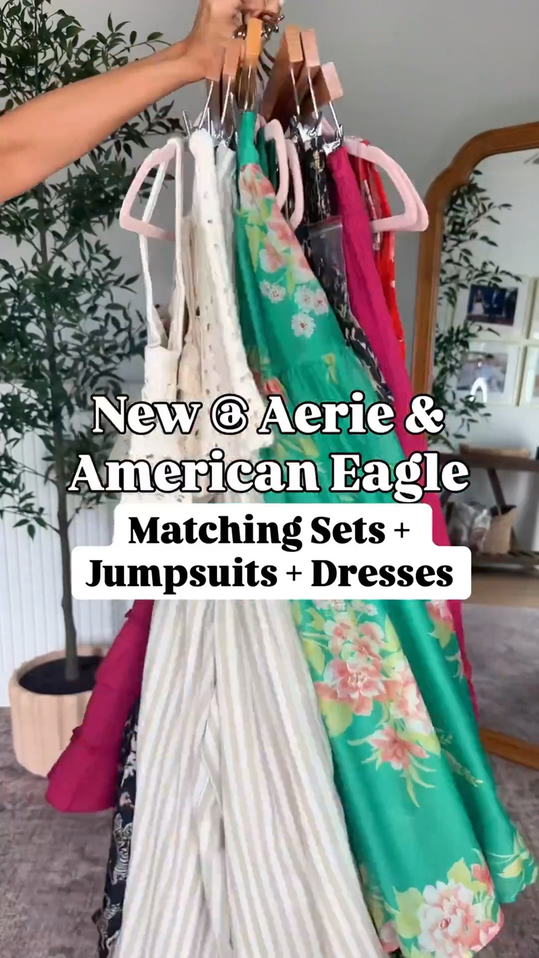 New Aerie and American Eagle arrivals. Resort outfit. Spring dress. Spring outfit. Summer dress. Summer outfit. Vacation dress. Vacation outfit. 
*I am 5’3, 110, 32b
#1: XS in top and XXS in skirt. 
#2: XXS in jumpsuit
#3: XXS in matching skirt set
#4: XS in top and XS short in pants
#5: XXS in striped jumpsuit
#6: XXS in floral maxi
#7: XXS in top and XS in shorts (shorts run small IMO and are lined)
#8: XXS in dress

#LTKTravel #LTKxAerie #LTKootd