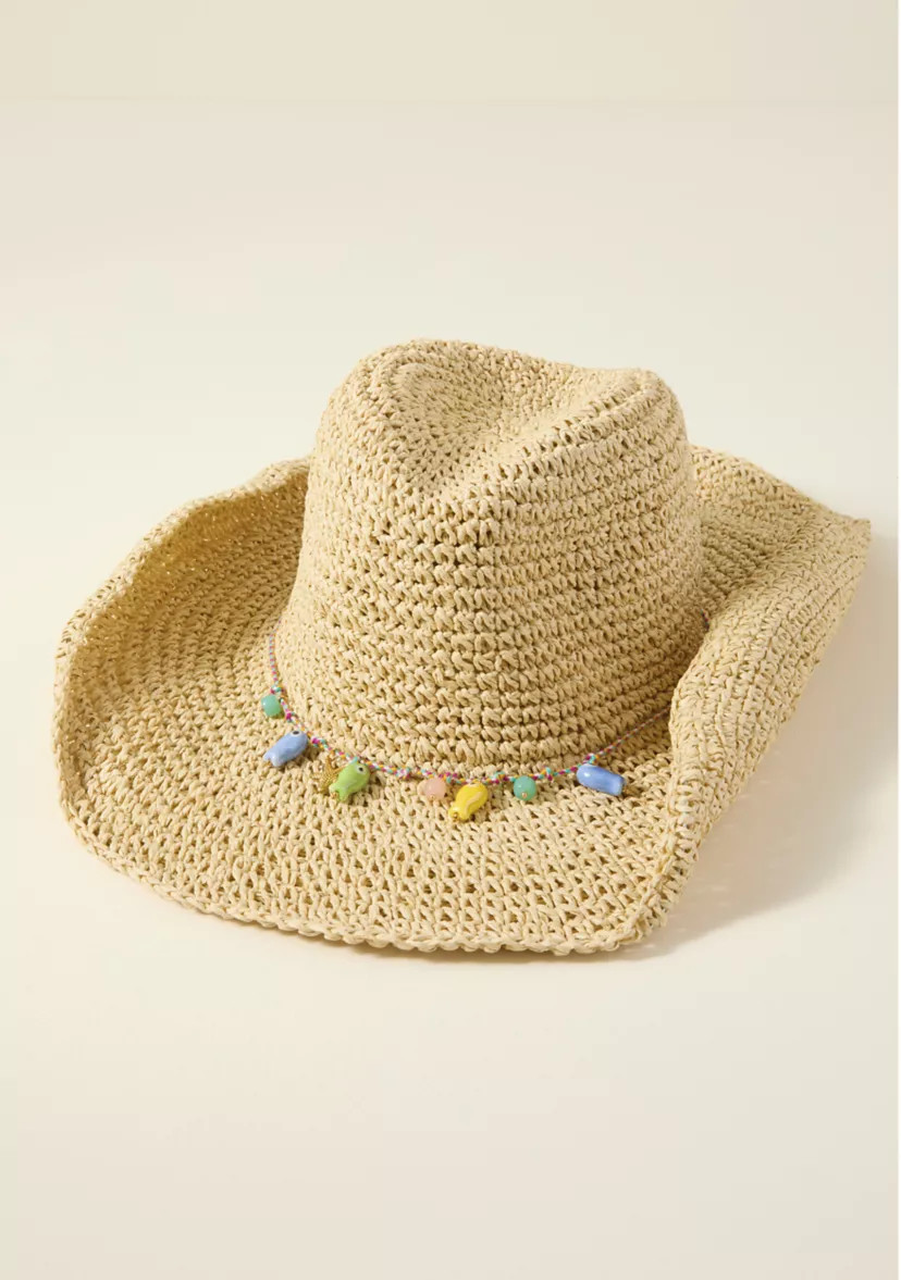 Sewing Down South x Crown & Ivy™ Straw Hat with Charms | Belk